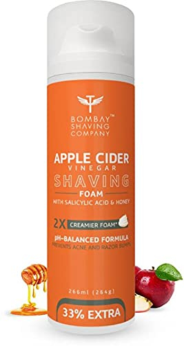 BOMBAY SHAVING COMPANY Apple Cider Vinegar Shaving Foam, 226 ml