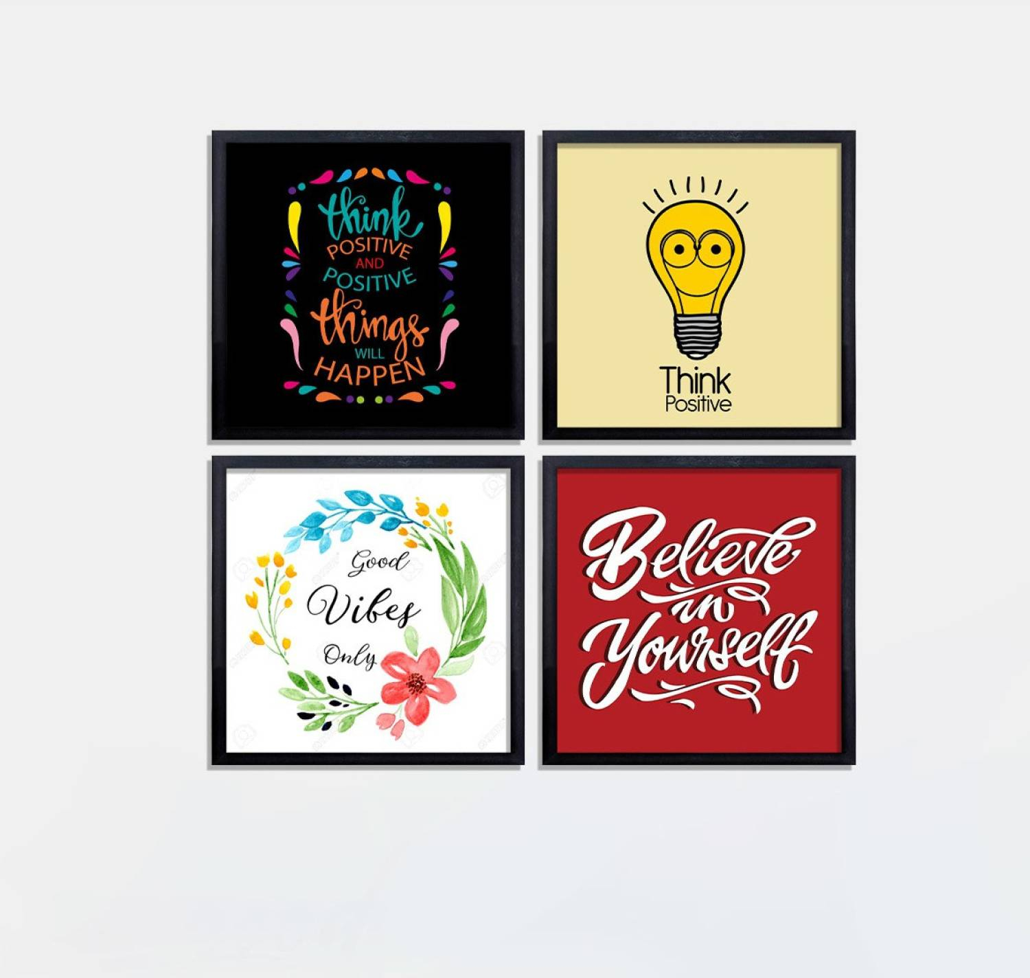 Motivational and Inspirational Quote Printed Quotes Office School Poster with Frame