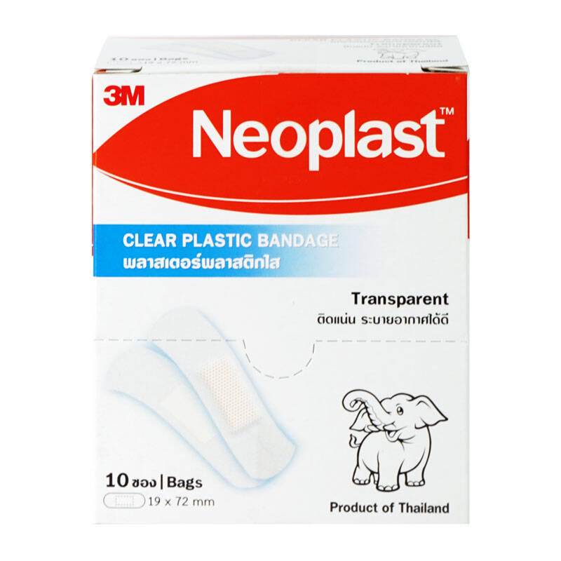 Neoplast 3m Clear Plastic Bandage 10 Strips