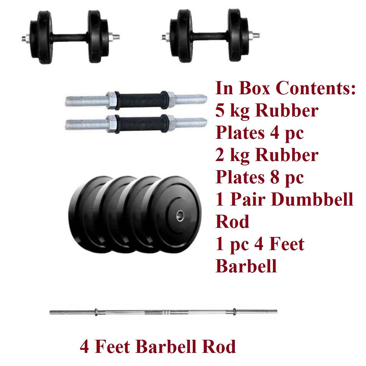 SPN 40 Adjustable Dumbbell Set Home Gym Barbell and Dumbbell Set