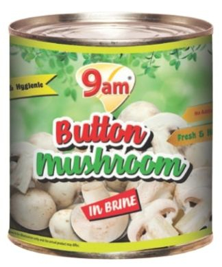  9am Canned Button Mushroom 400gm