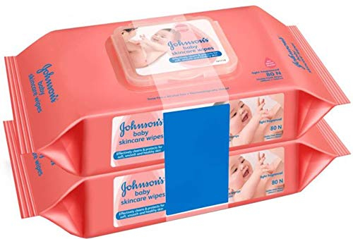 Johnson's Baby Skincare Wipes 80 Twin Pack