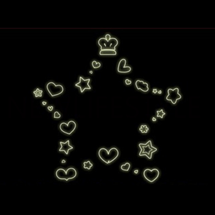 Wall Stickers Girls Room Grils Favourite Stars Hearts Wall Art 43001508 