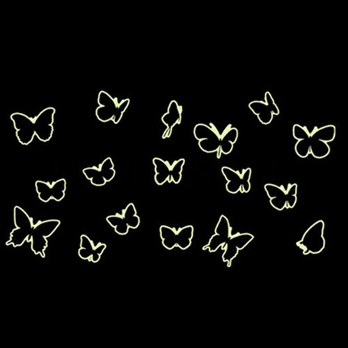 butterfly Luminous Wall Sticker Luminous Fluorescent Decal Paper 43001510 