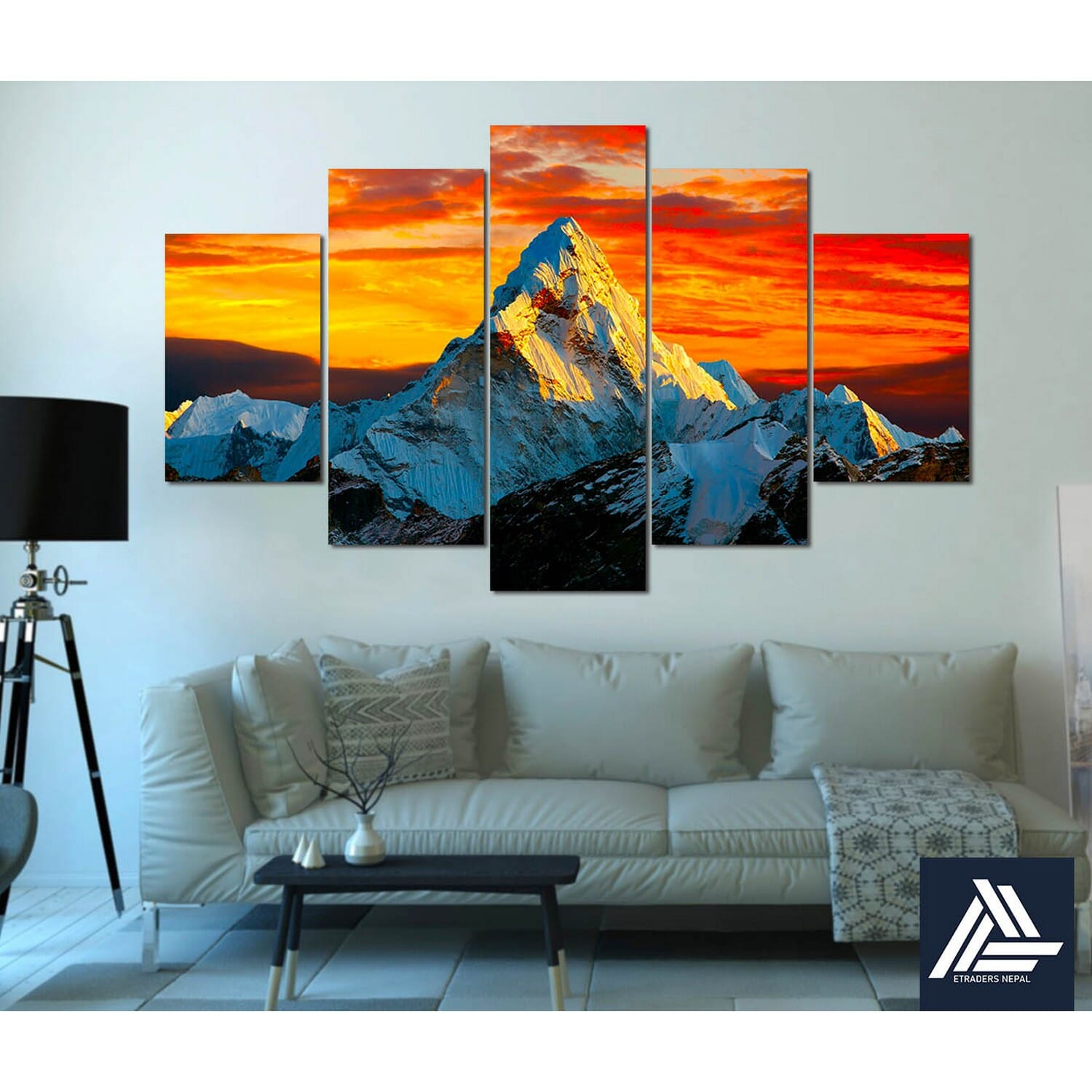 5 Panel Nature Canvas | Wall | Home Decor | Canvas | Wall Art With Frame Inside