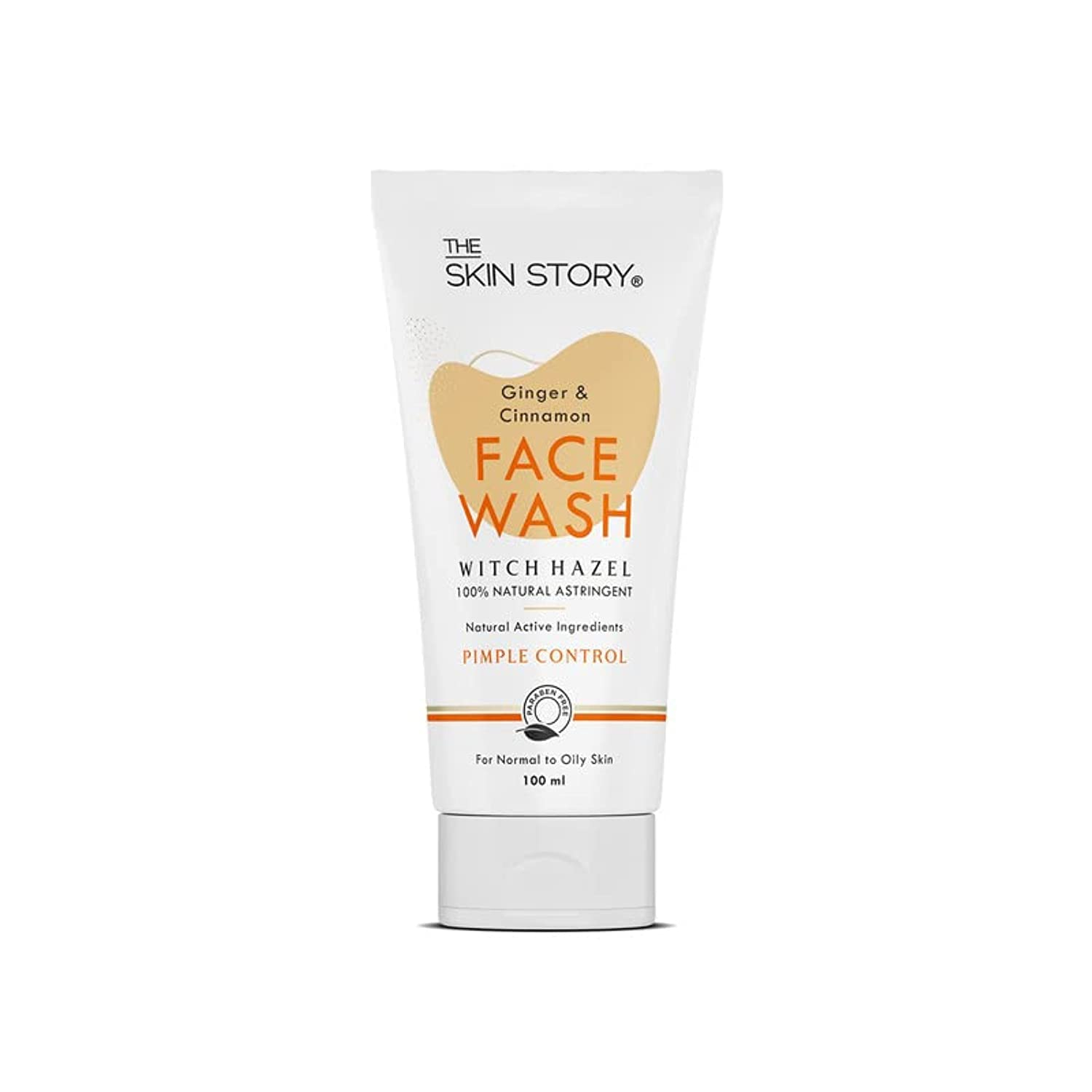 The Skin Story Pimple & Acne Control Facewash | Sensitive Skin, Oily & Pimple Control Skin | Ginger, Cinnamon, Witch Hazel | 100ml