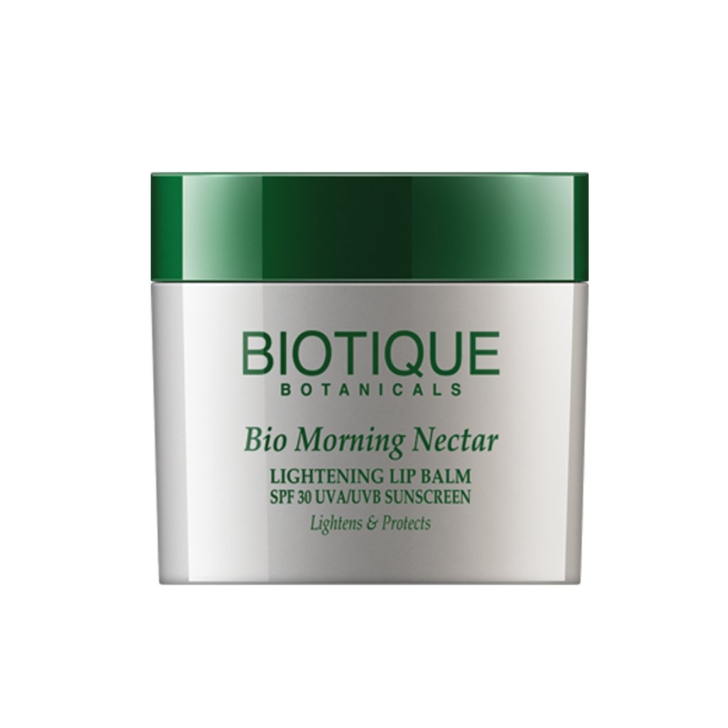 Biotique Bio Morning Nectar Lightening Lip Balm Spf 30 Uva/Uvb Sunscreen Lightens & Protects, 12G