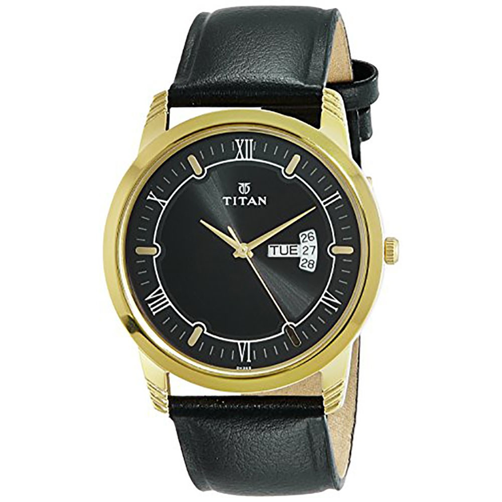 Titan Karishma Analog Black Dial Men's Watch 1774YL01