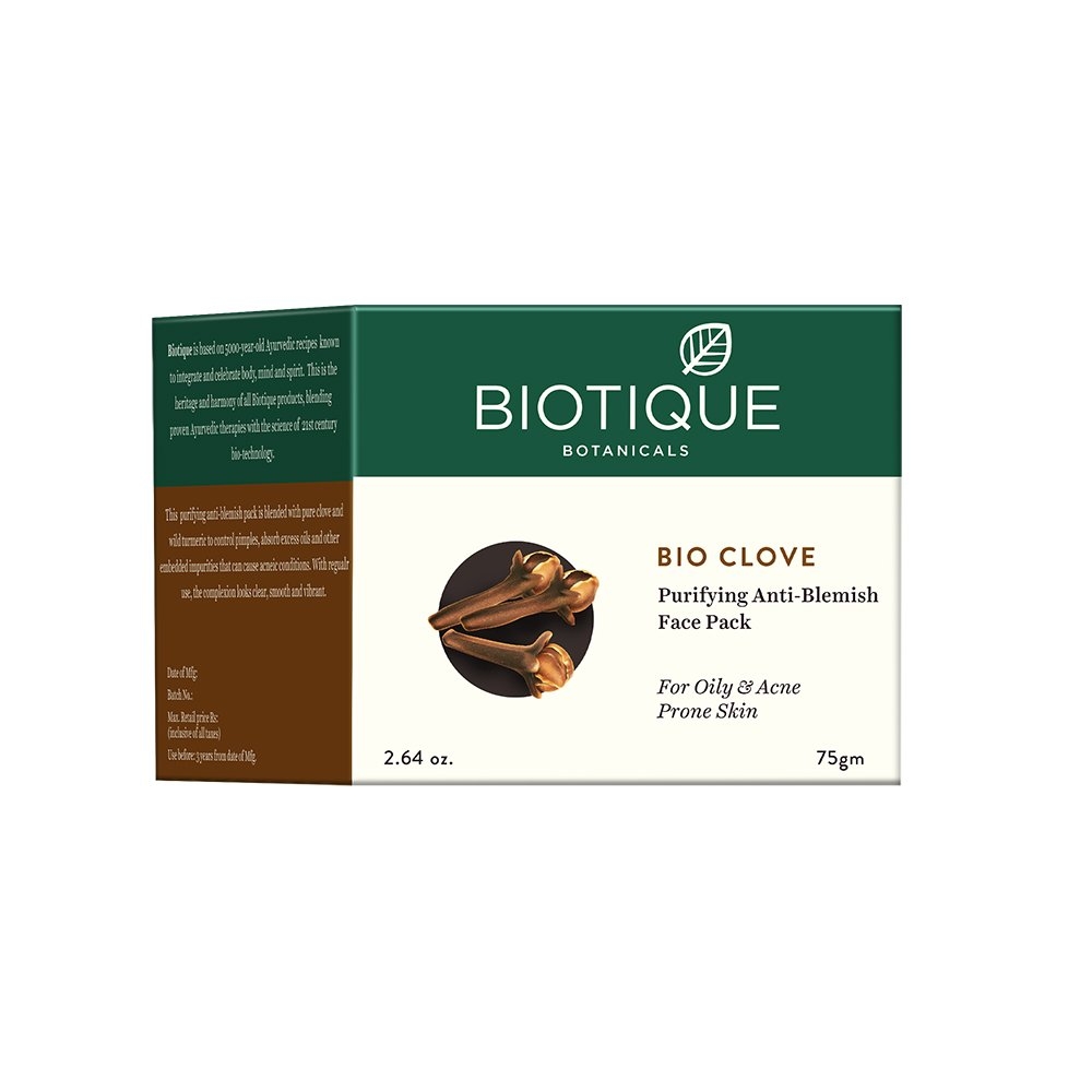 Biotique Bio Clove Purifying Anti-blemish Face Pack For Oily & Acne Prone Skin 75gm