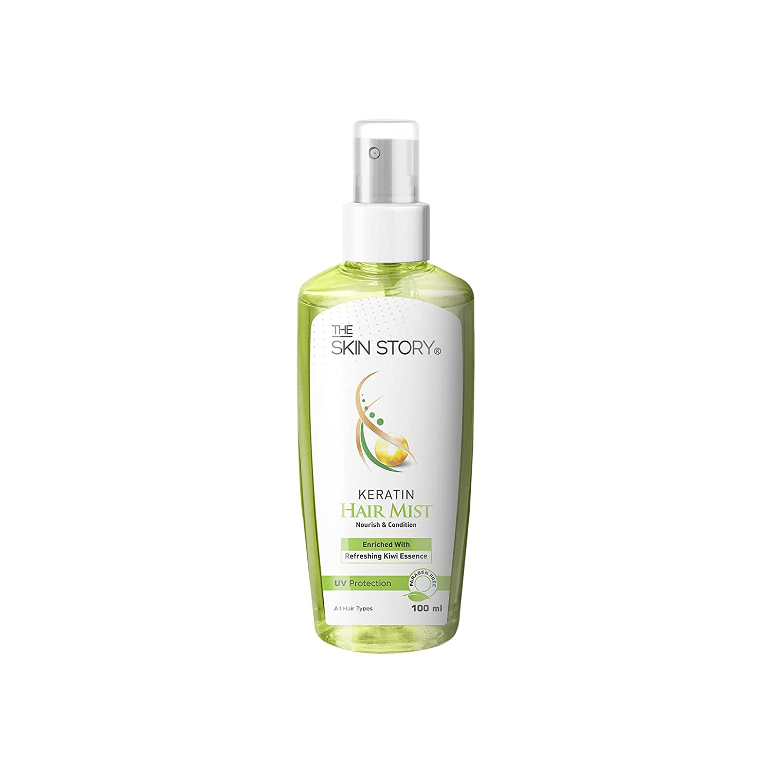 The Skin Story Hair Mist with Kiwi Extract, UV Protection - Nourishes, Strengthens, and Shines - 100ml