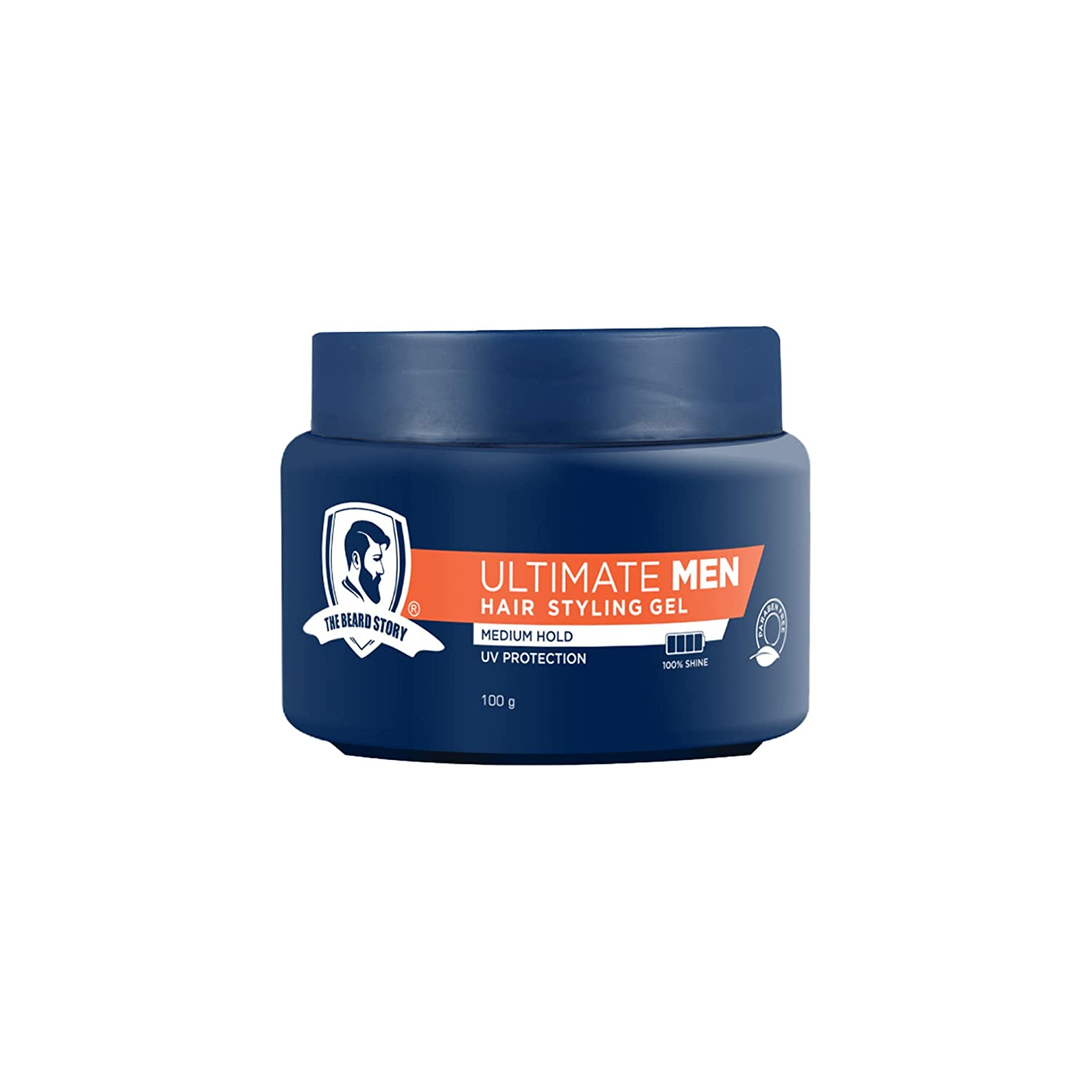 The Beard Story Hair Styling Gel For Men | Medium Hold | UV Protection | Long Lasting Shine | Non Sticky | 100g