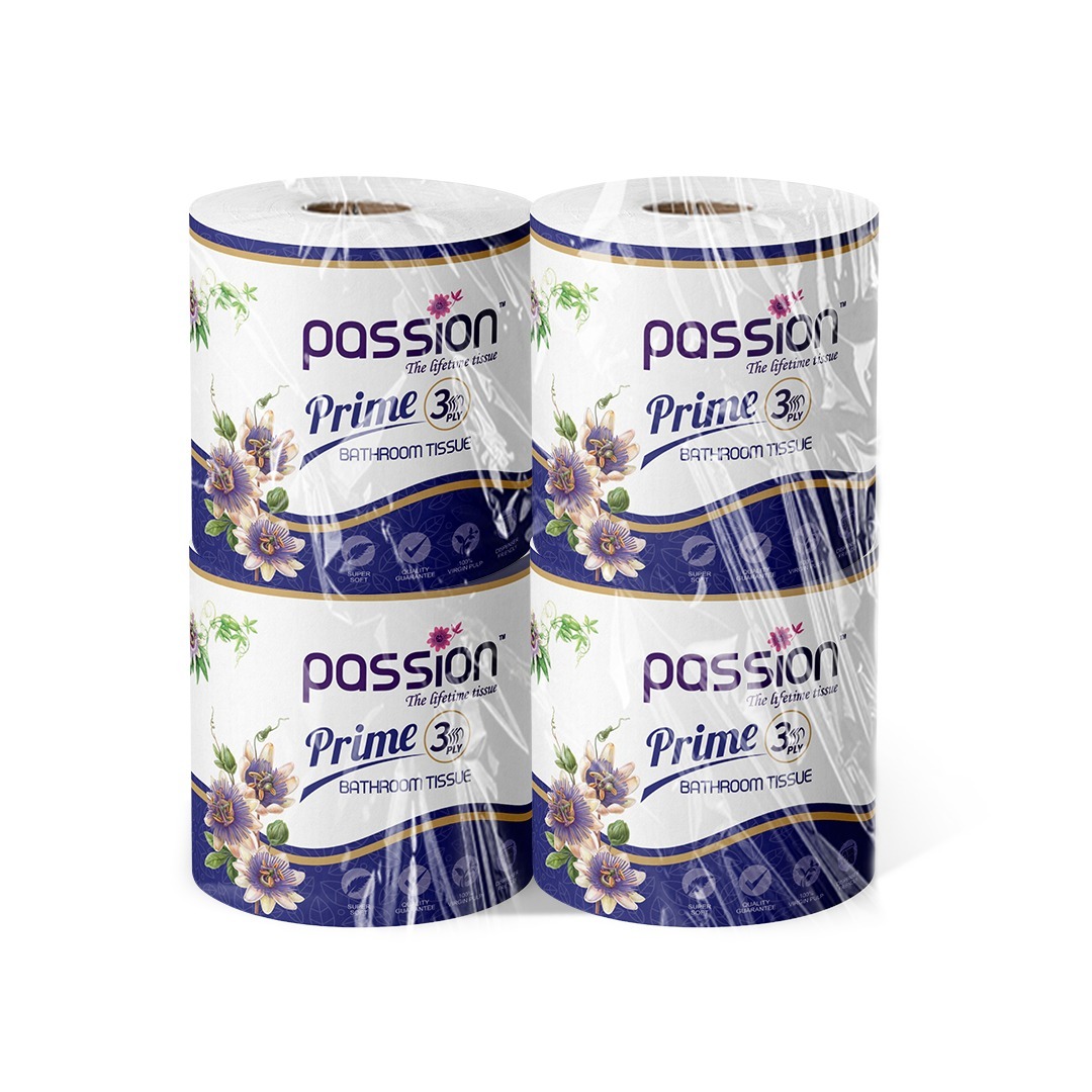 Passion Prime 3ply Bathroom Tissue 4 Roll 240 sheets