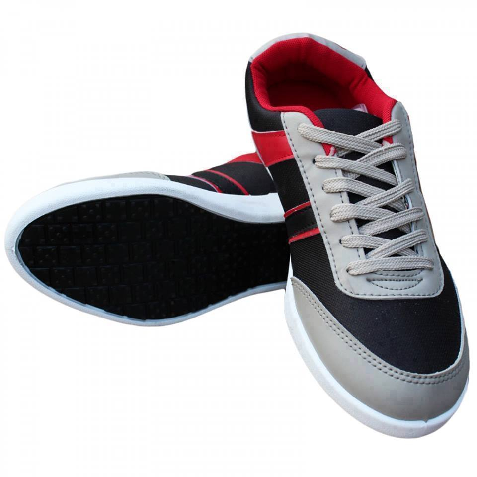 Goldstar BNT Casual Shoes For Men (Grey/Red) 44