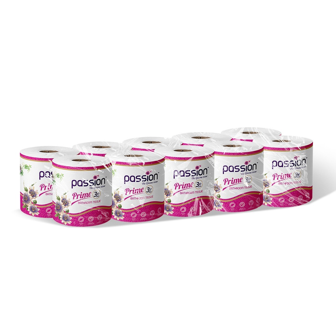 Passion Prime 3ply Bathroom Tissue 10 Roll 240 sheets