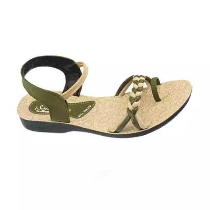 Paragon Green Solea Strappy Sandals For Women - 7118