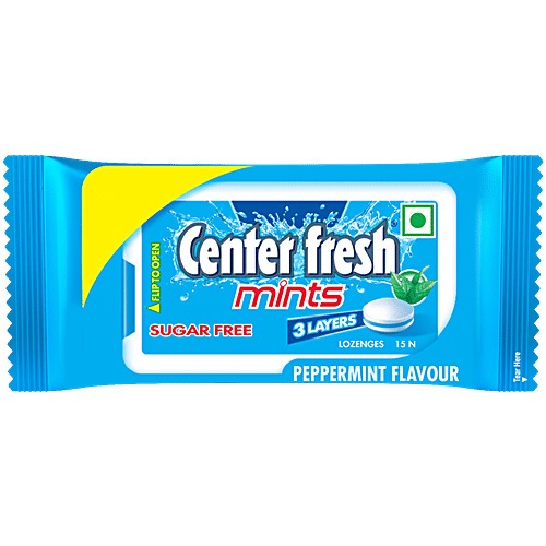 Perfetti Center Fresh Peppermint Compressed Mint Peppermint Flavor