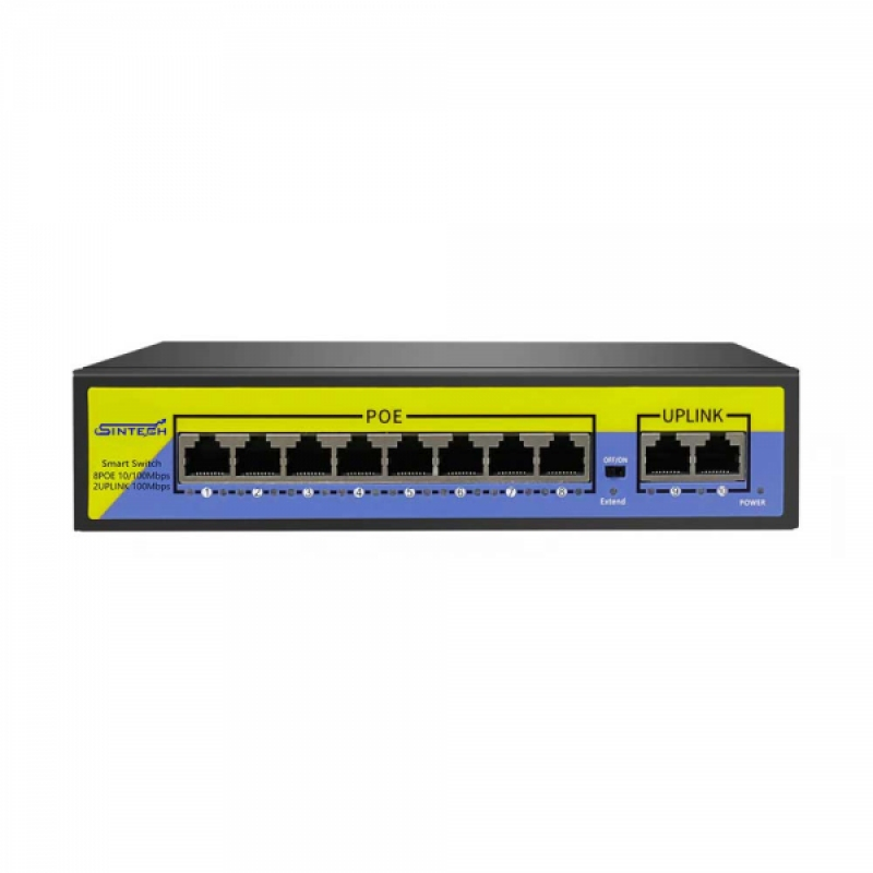 Sintech ST-1510P 10 Ports Smart POE Switch (8+2)
