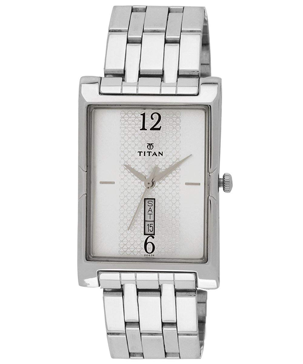 Titan Karishma Analog Silver Dial Men's Watch NK1641SM01