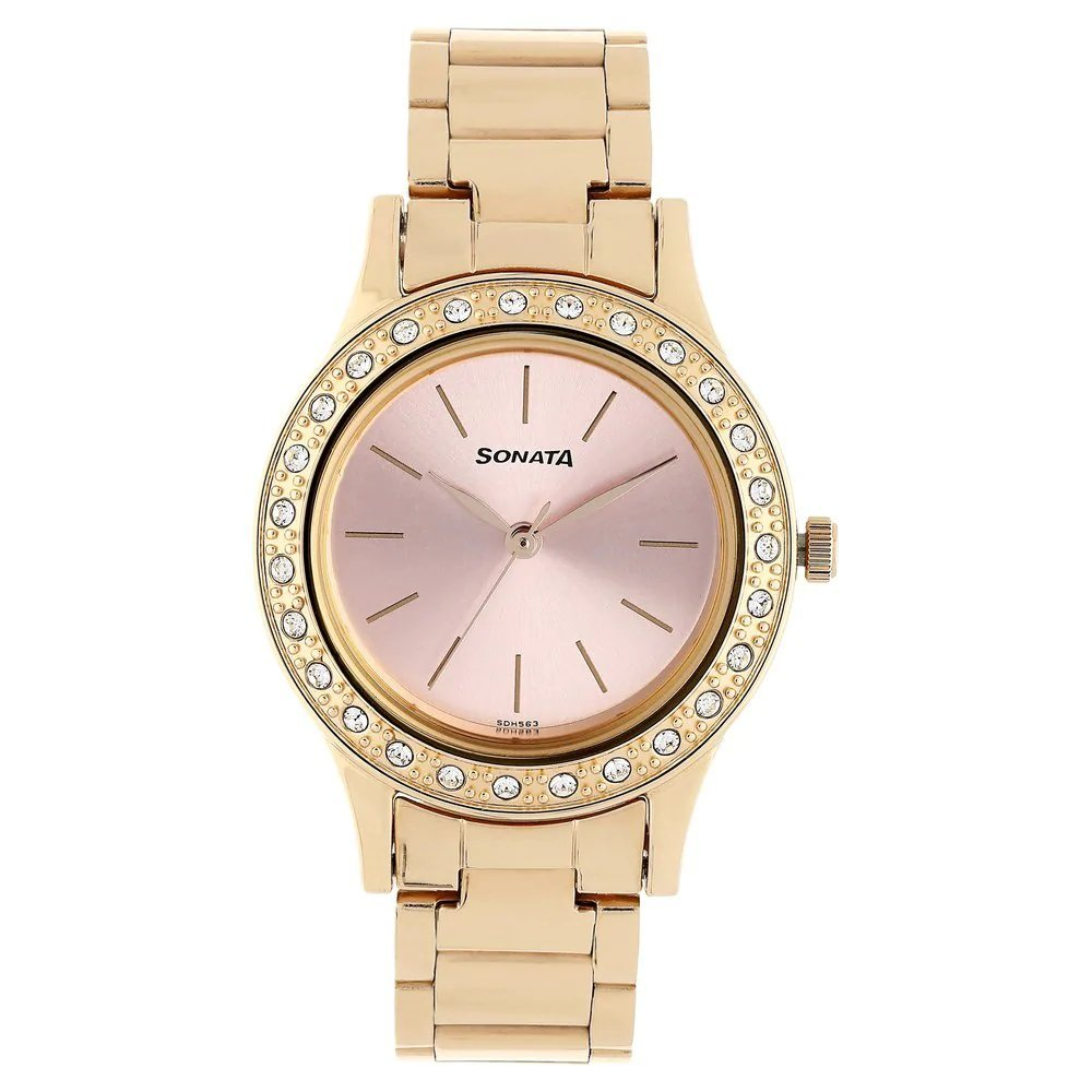 Sonata Blush Analog Pink Dial Women's Watch 8123WM01
