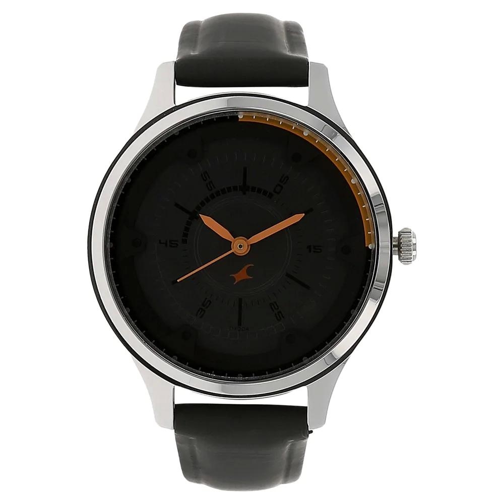 Fastrack Grey Dial Black Strap Watch For Girls 6138SL02