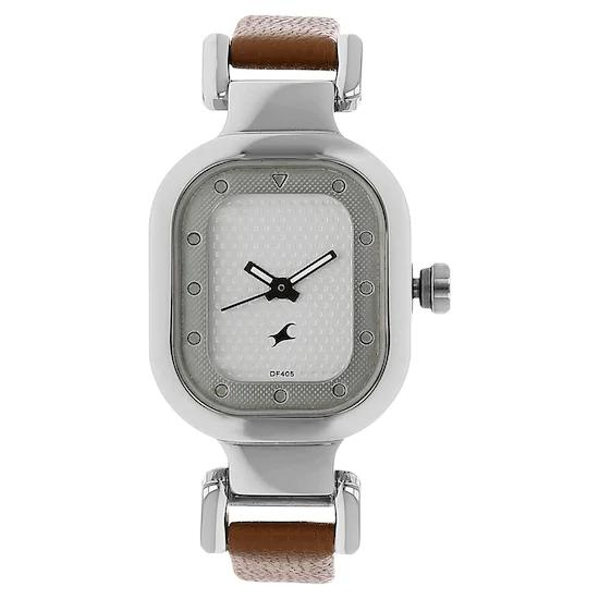 Fastrack Analog Silver Dial Women's Watch 6145SL01
