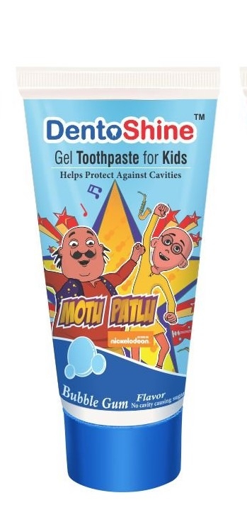 DentoShine Gel Toothpaste for Kids 80 gms  (Bubblegum Flavor) 