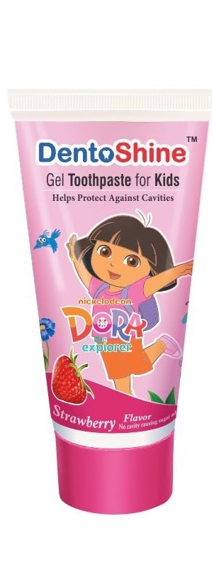 DentoShine Gel Toothpaste for Kids 80 gms ( Strawberry Flavor)