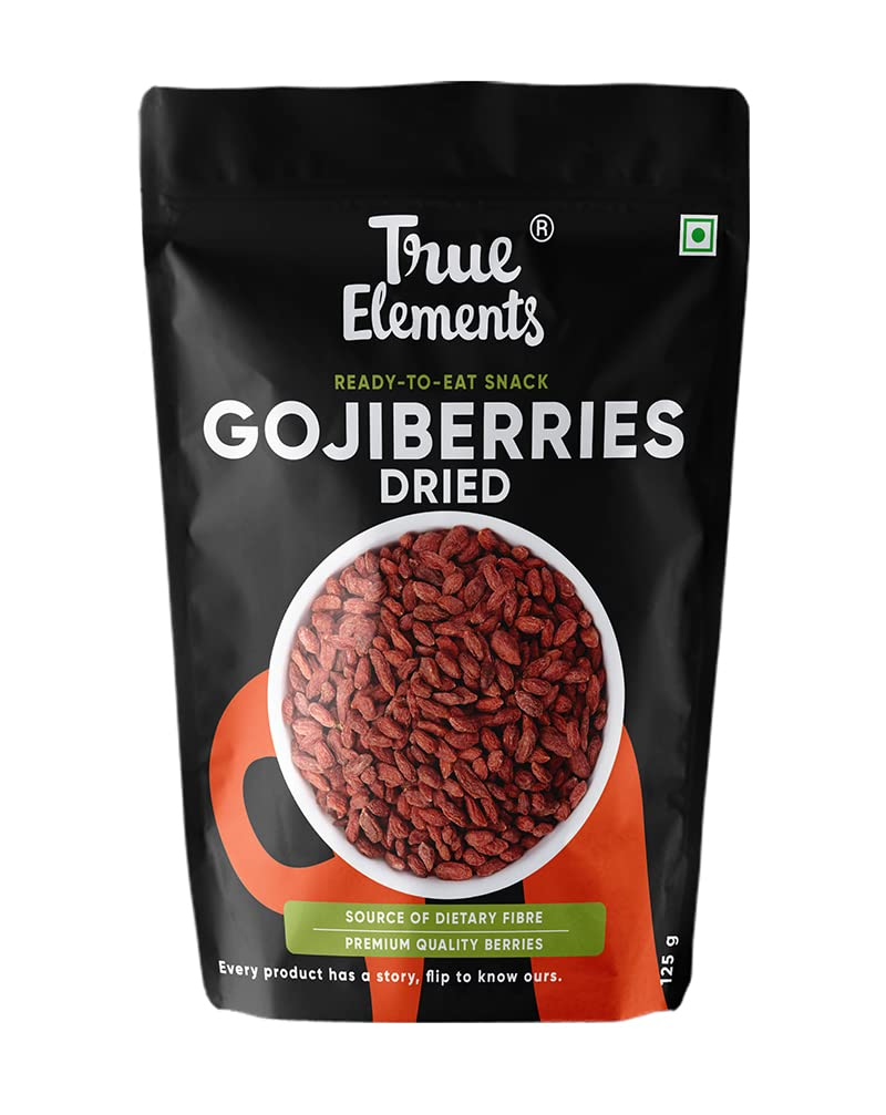 True Elements Goji Berry 125g - Antioxidant Rich Berry | Dried Berries | Healthy Snacks