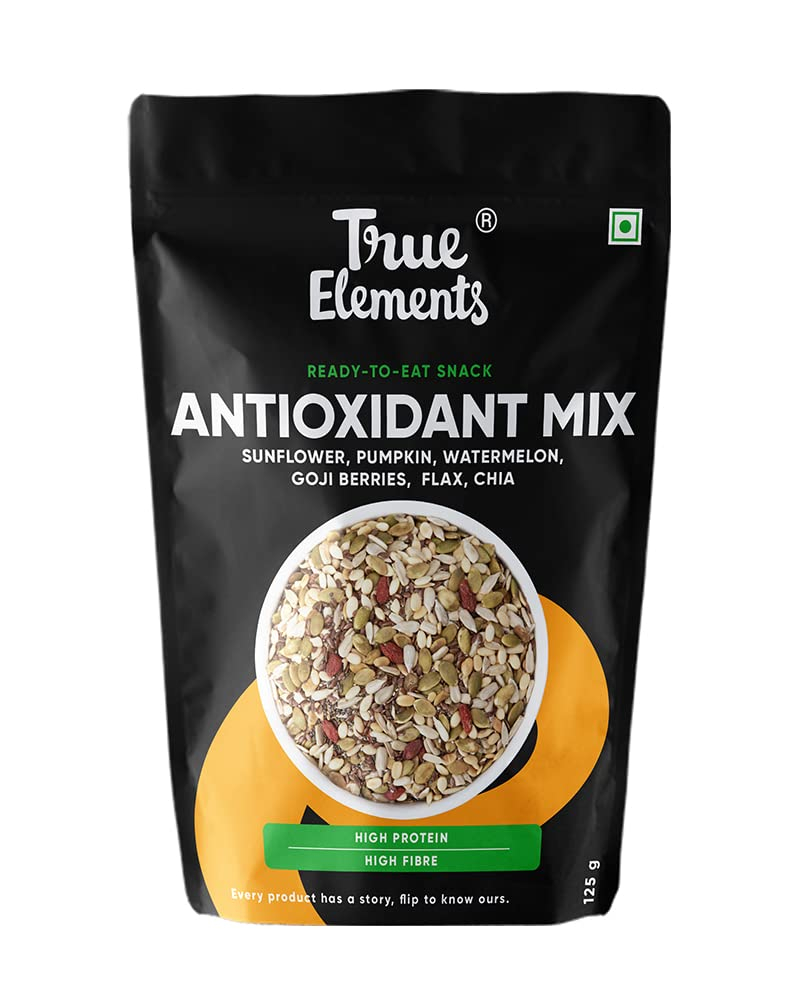 True Elements Antioxidant Mix Seeds 125g - Healthy Snacks, Diet Food, Mixed Seeds for Eating.
