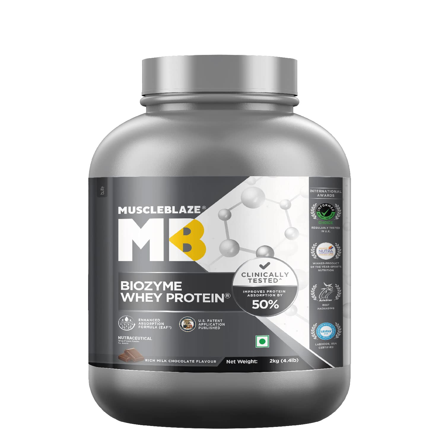 Muscleblaze Biozyme Whey Protein (Rich Milk Protein) 2kg