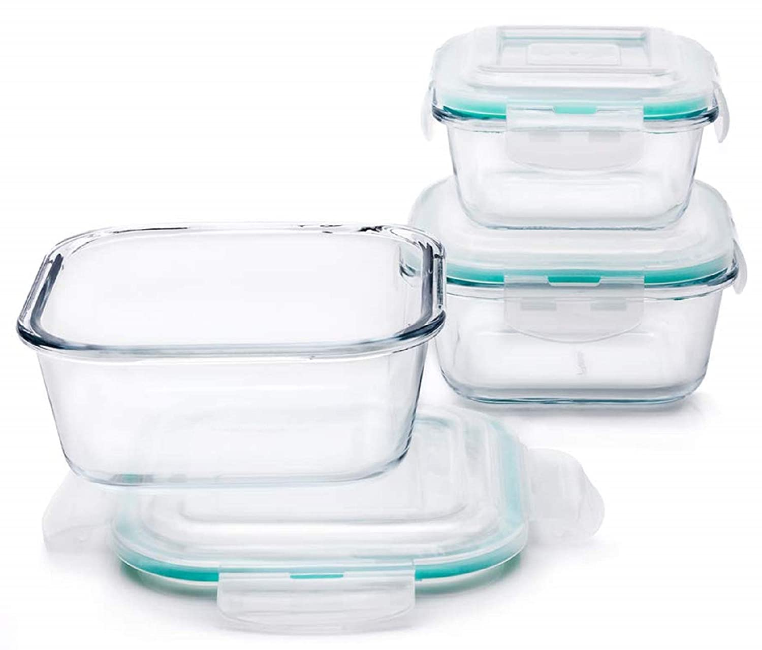 Lock N Store Glass Square 800ml