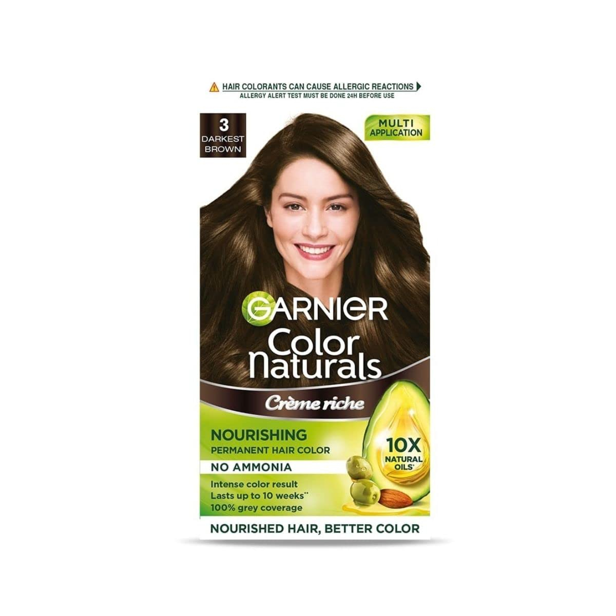 Garnier Colour Natural 3 Darkest Brown 70ml