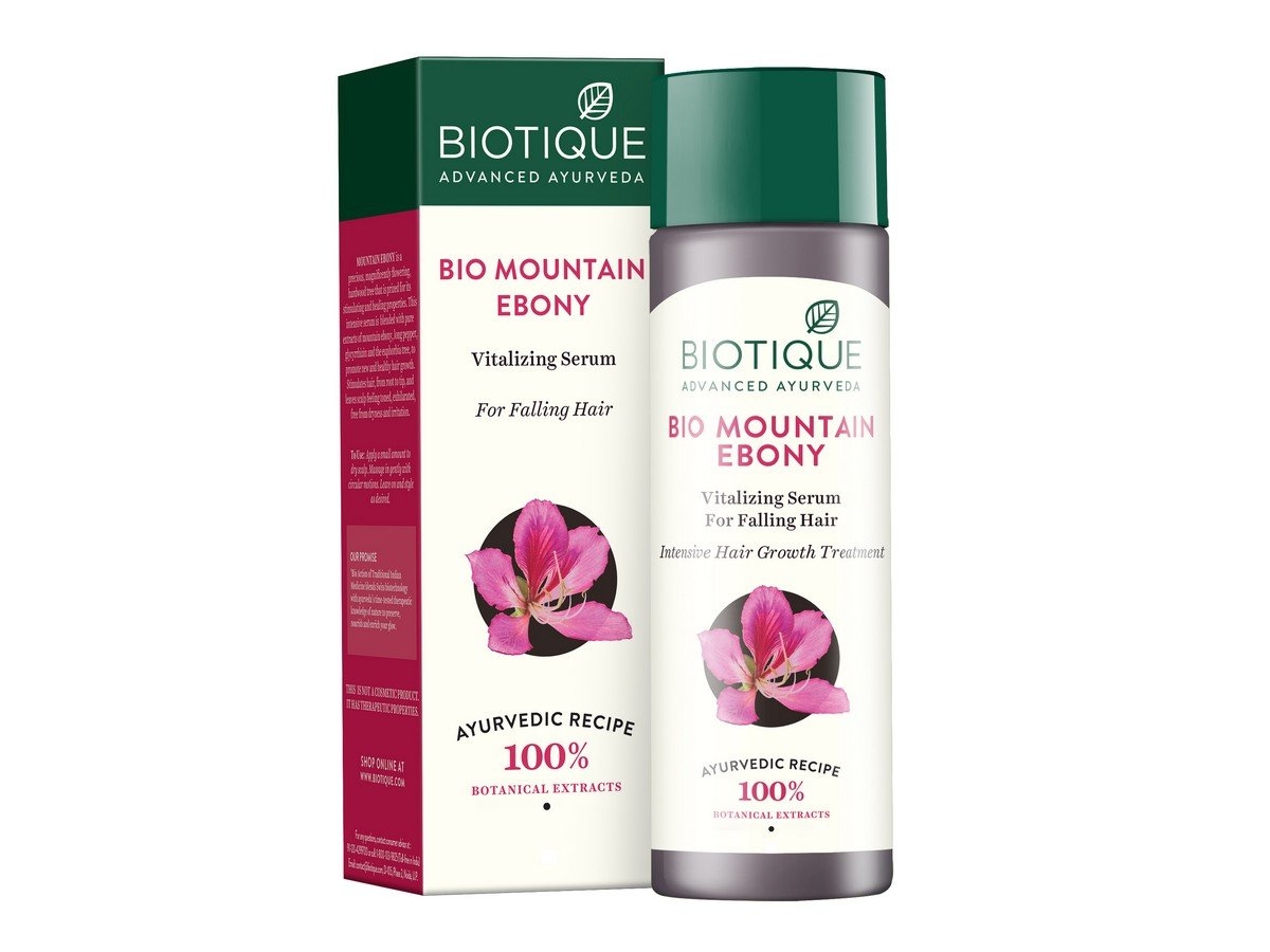 Biotique Bio Mountain Ebony Vitalizing Serum For Falling Hair Intensive Hair Growth Treatment 120ML