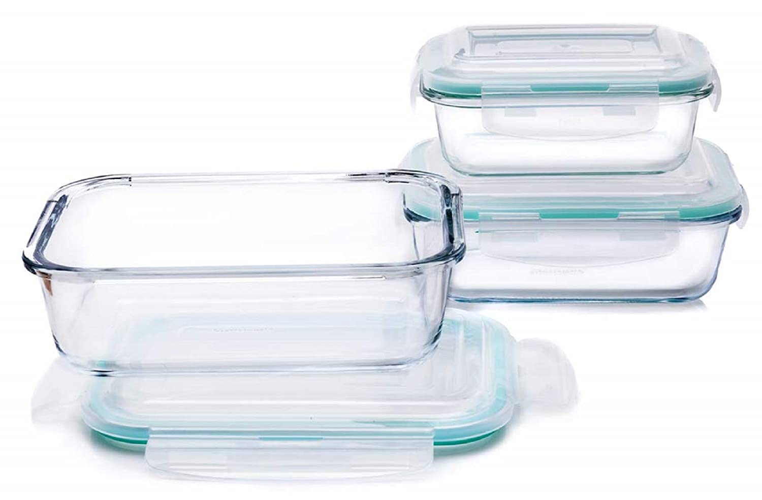 Lock N Store Glass Rectangular 1040ml