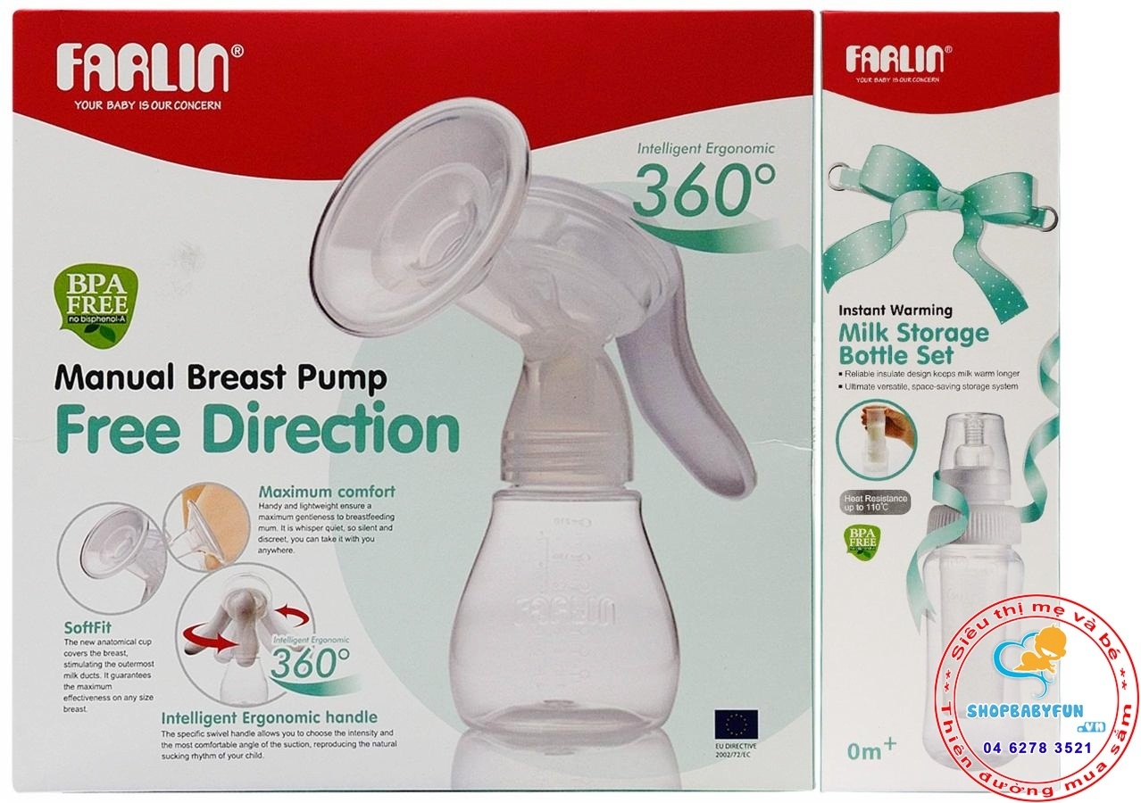 Farlin Free Direction Manual Breast Pump BF-640B