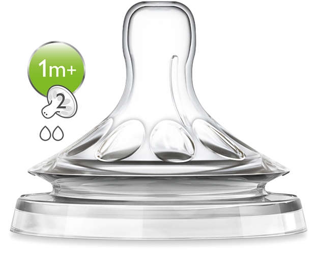 Philips Avent SCF652/27 Natural Teat (Slow Flow) 2pk