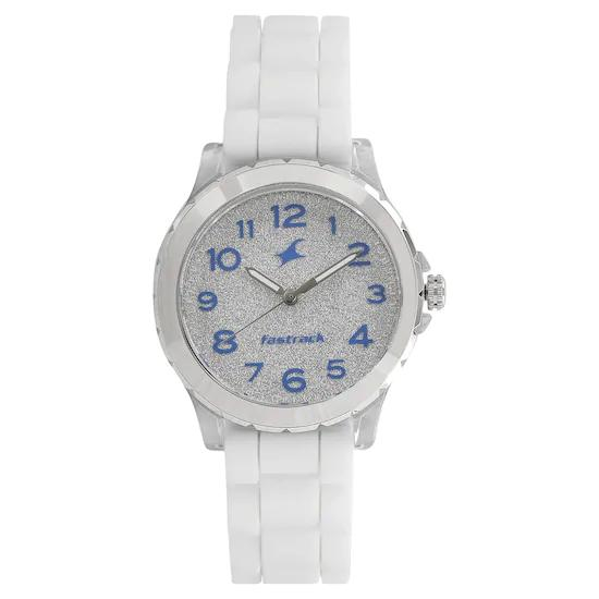 Fastrack Trendies Analog Silver Dial Women's Watch 68009PP01