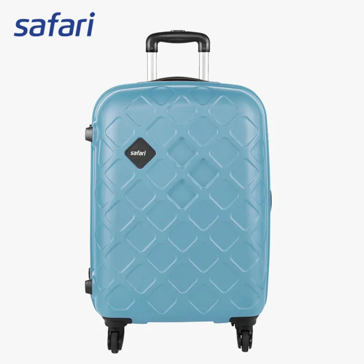 Safari Mosaic 4 Wheels Hard Luggage | 100% Polycarbonate Shell | Colored Beading | Fixed Combination Lock | Large