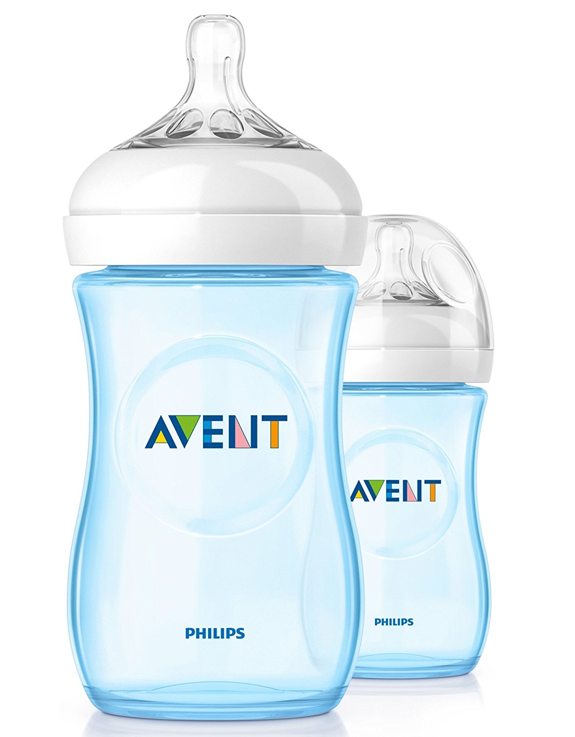 Philips Avent SCF695/27 Natural Feeding Bottle 9oz/260ml Twin Pack Blue