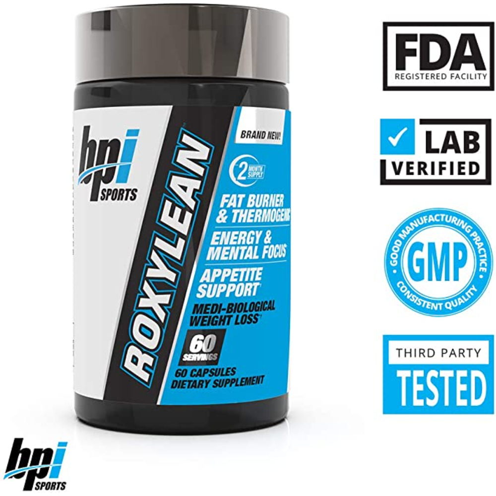 Bpi Sports Roxy Lean Fat and Weight Loss Supplement - 60 Capsules/Servings, Fat Burner