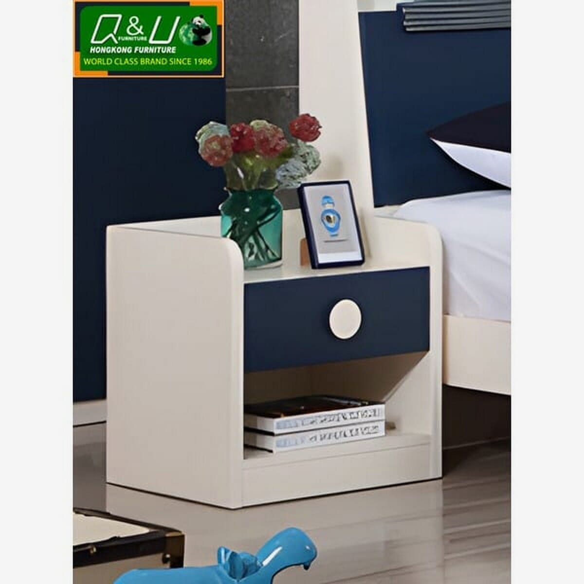 Q&U HongKong Furniture Off-white Bedside Box 6701H-2