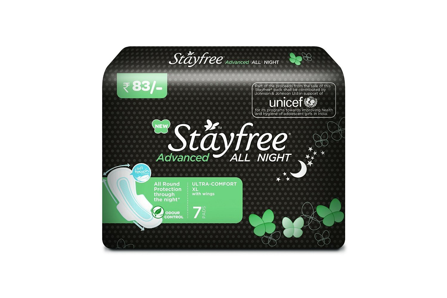 Stayfree Ultra Thin Advanced All Night 7 Pads