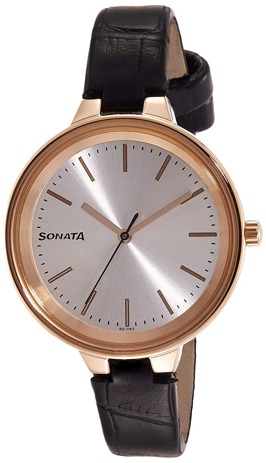 Sonata Busy Bees Analog Silver Dial Women's Watch 8159WL01