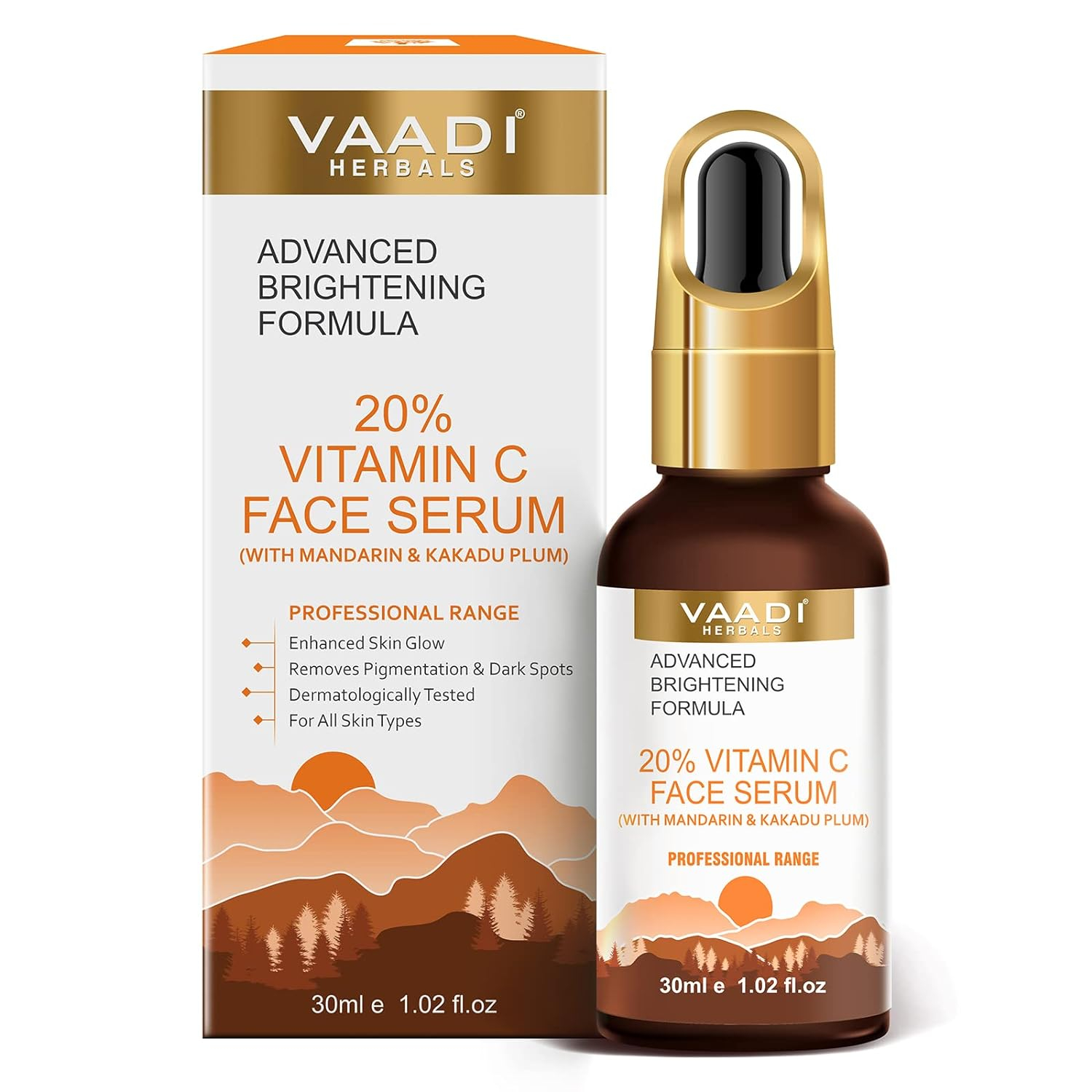 Vaadi Herbals 20% Vitamin C Face Serum With Advanced Brightening Formula 30ml