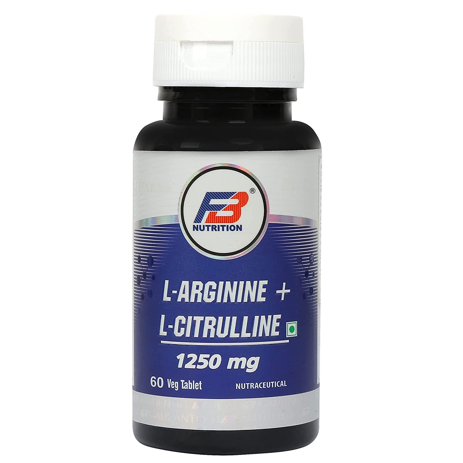 FB Nutrition L-Arginine Tablet, Cardiovascular Health, Strengthen Immune System, Nitric Oxide Booster (60 Tablets)