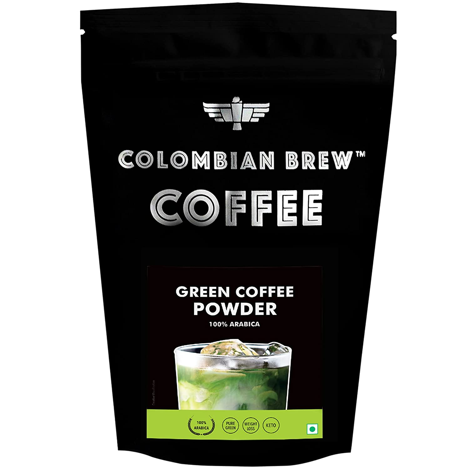 Colombian Brew 100% Arabica Green Coffee Beans Powder for Weight Loss 200g