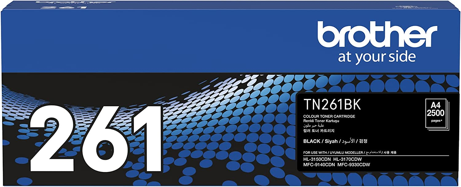 Brother TN-261BK Black Toner 2500 Pages