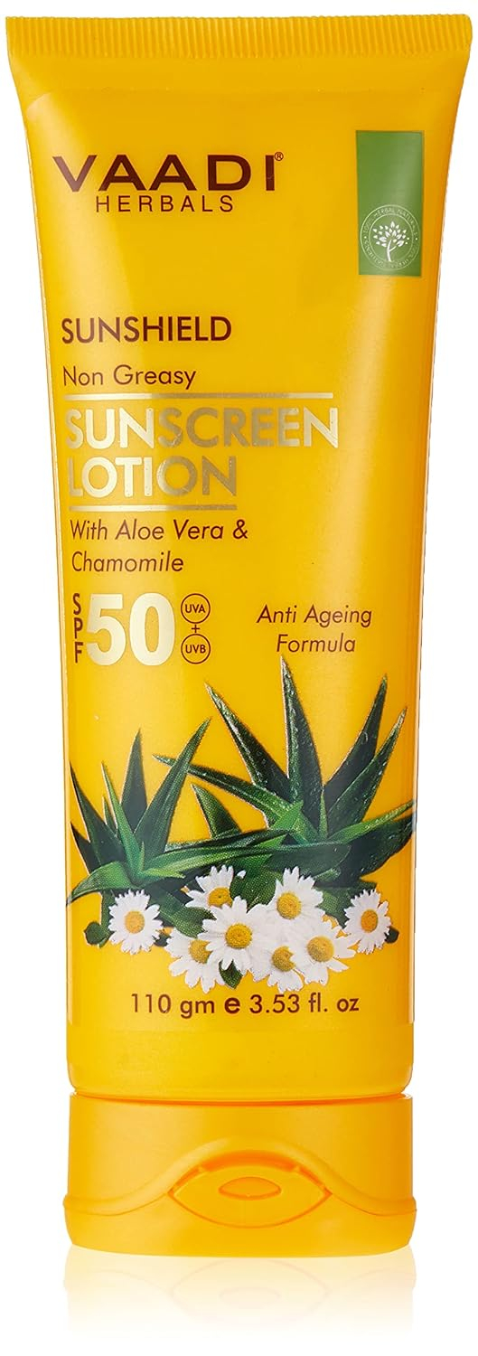 Vaadi Herbals Sunscreen Cream SPF-50, 110g