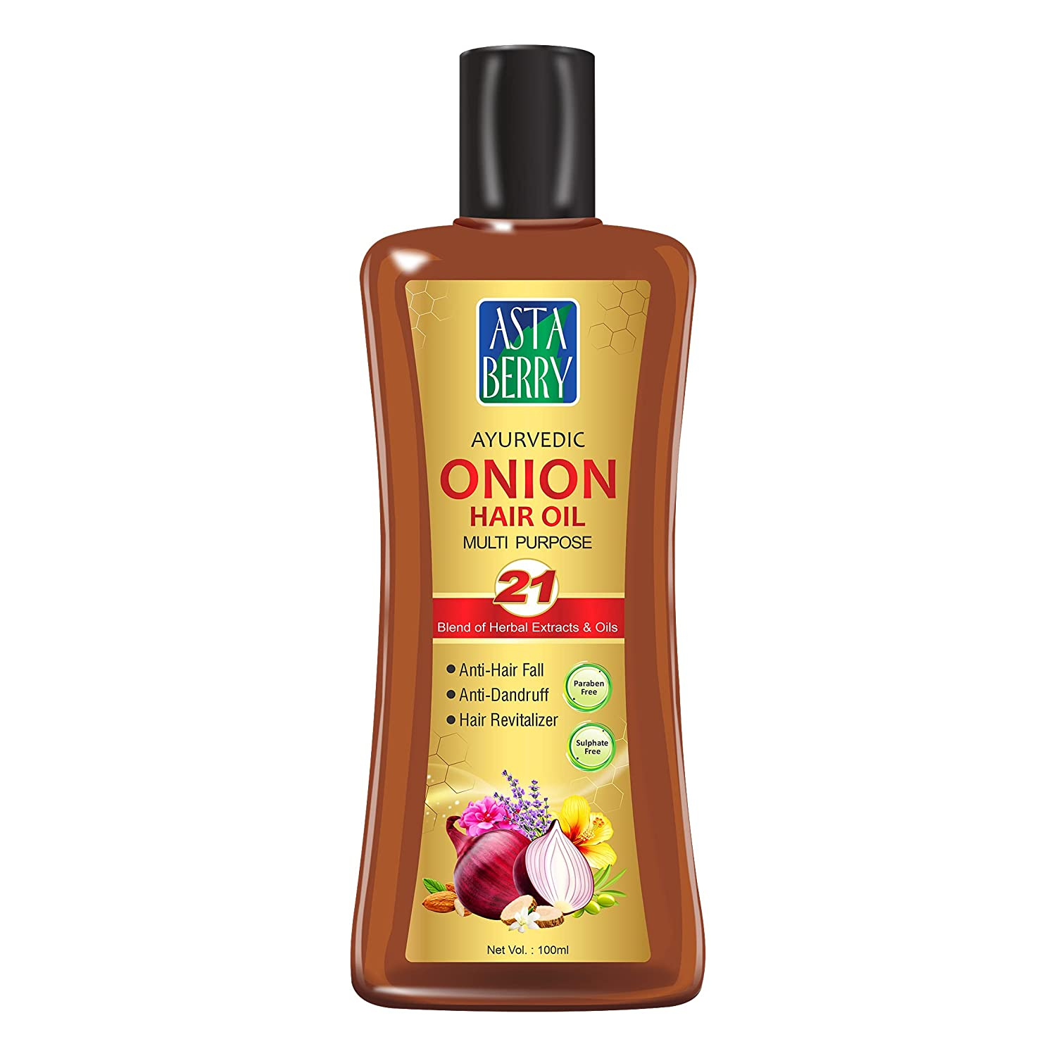 Astaberry Ayurvedry Scalp Onion Hair Oil 100ml