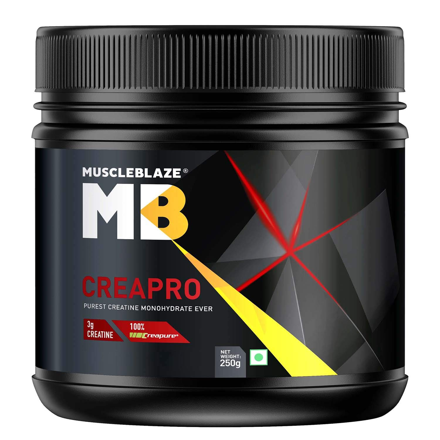 MuscleBlaze CreaPRO Creatine with Creapure powder from Germany, Pack of 250 gms, Unflavoured